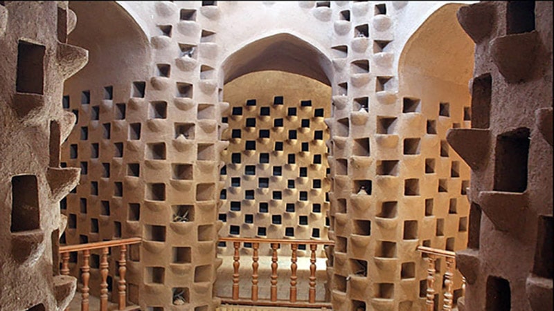 pegeon tower in Yazd house of millions of pegeons